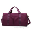 Custom high quality large foldable pink women multifunctional travel bag with shoe compartment